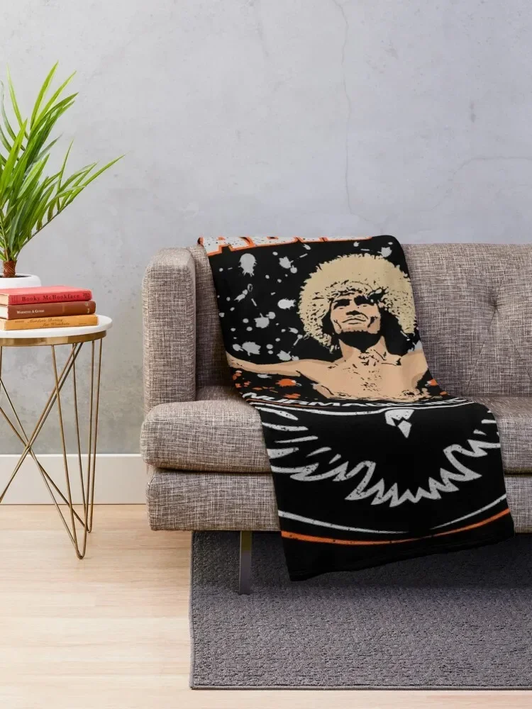 Khabib Nurmagomedov Throw Blanket For Decorative Sofa bed plaid Blankets