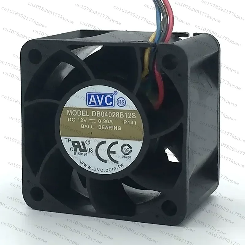 1PCS for AVC DB04028B12S 4028 12V 0.96A 4CM 4-Wire High Speed Server Cooling Fan
