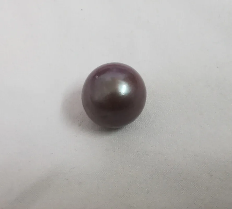 Huge 15-16mm Geuine Purple Loose Pearls Undrilled Sea Beads Fine Earring Pendants DIY Making Accessories Fashion Jewelry Women