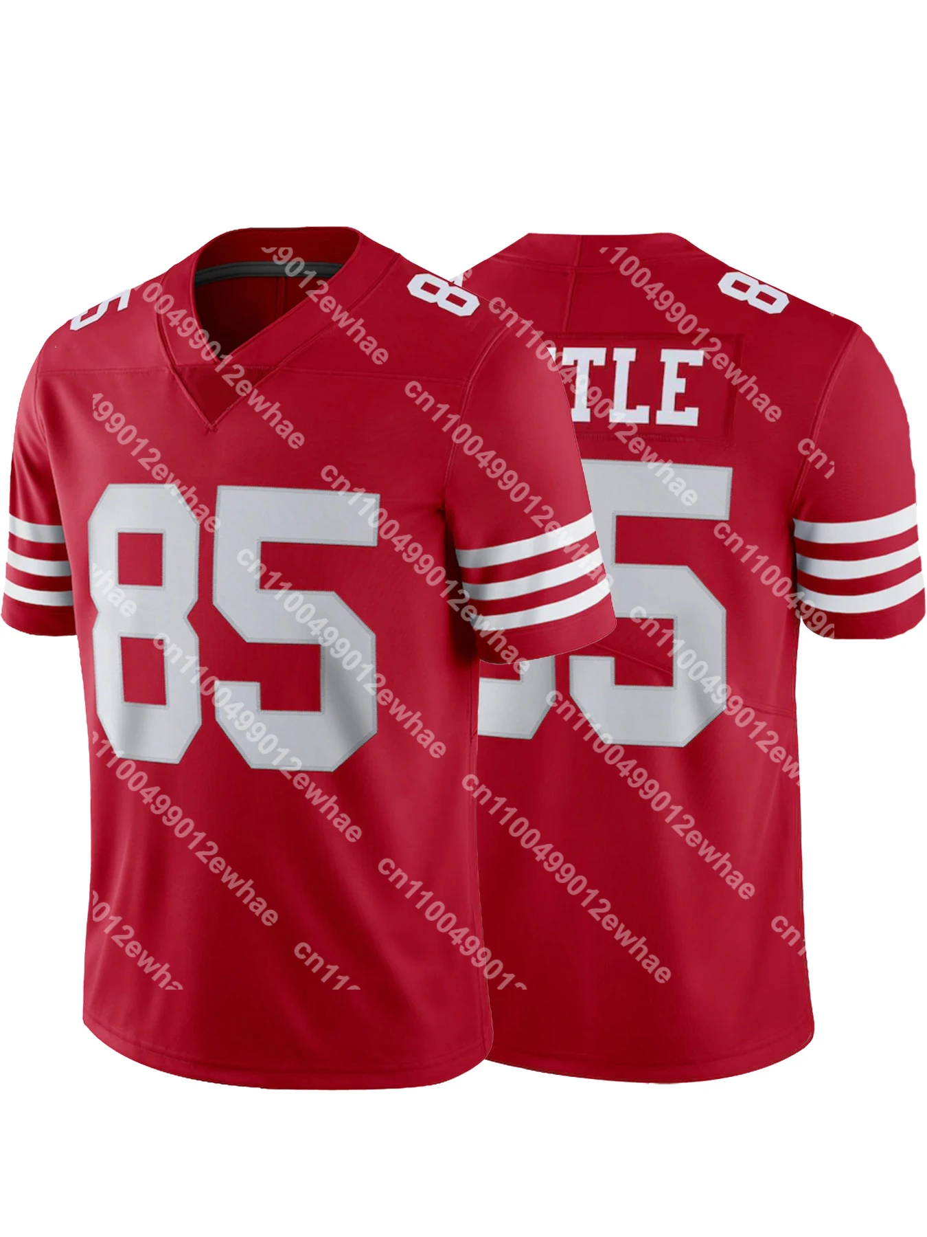 

Wholesale San Francisco City 49ers Embroidery Stitching #85 Rugby Jersey George Kittle Men's Football Uniform For Adult