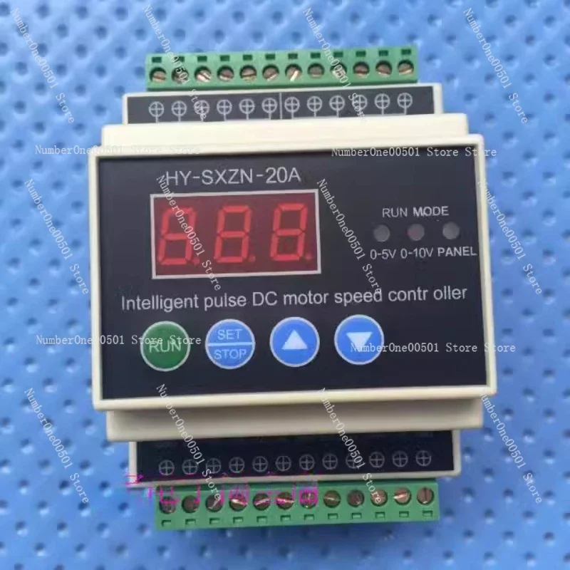 

Цифровой интеллектуальный контроллер скорости двигателя постоянного тока PWM HY-SXZN-20A, 0-5В, 0-10В, управление PLC. LBW095.