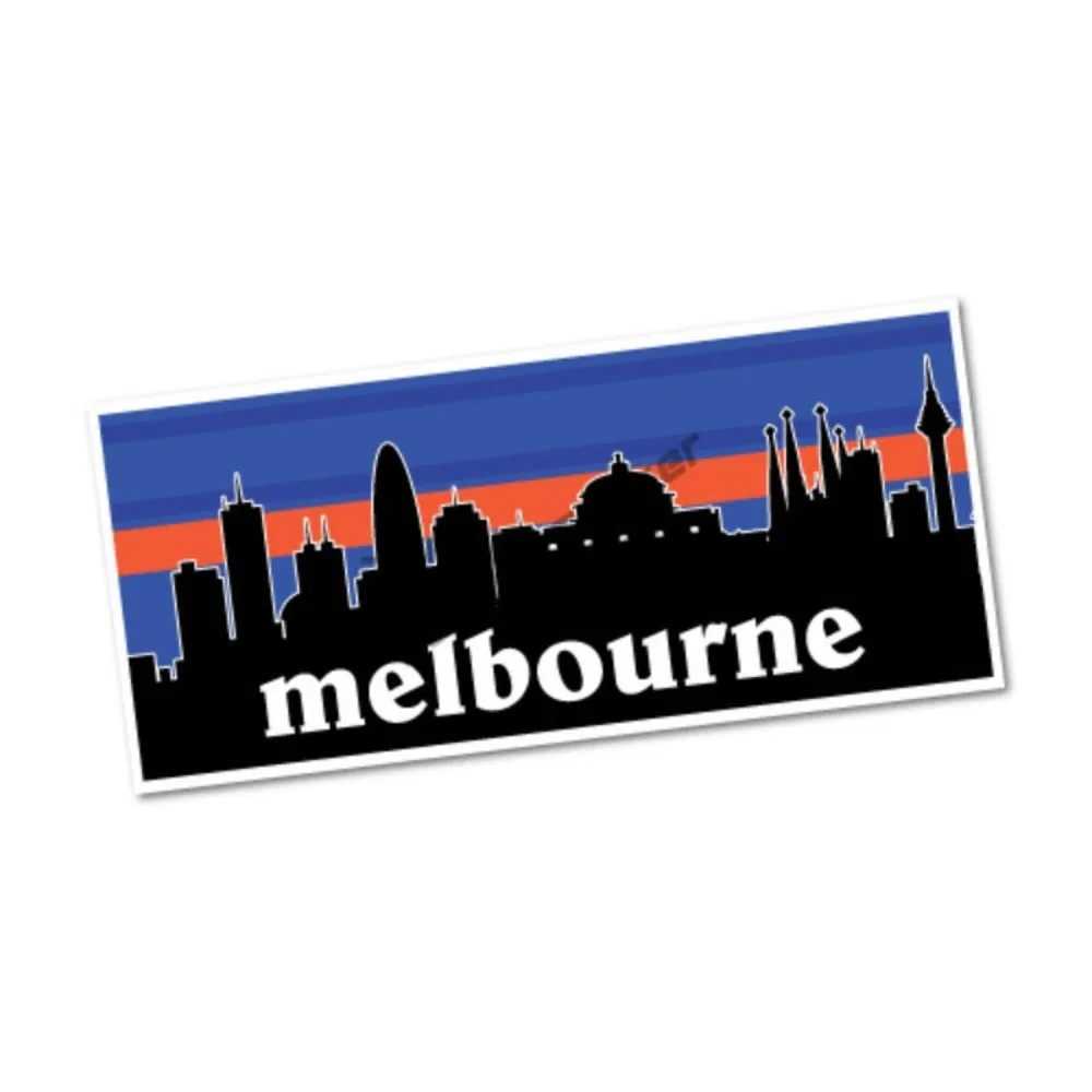 

Melbourne Skyline Australia Sticker Flag Bumper Water Proof Vinyl Motorcycle Stickers Camping Car Decoration Emblem Cover