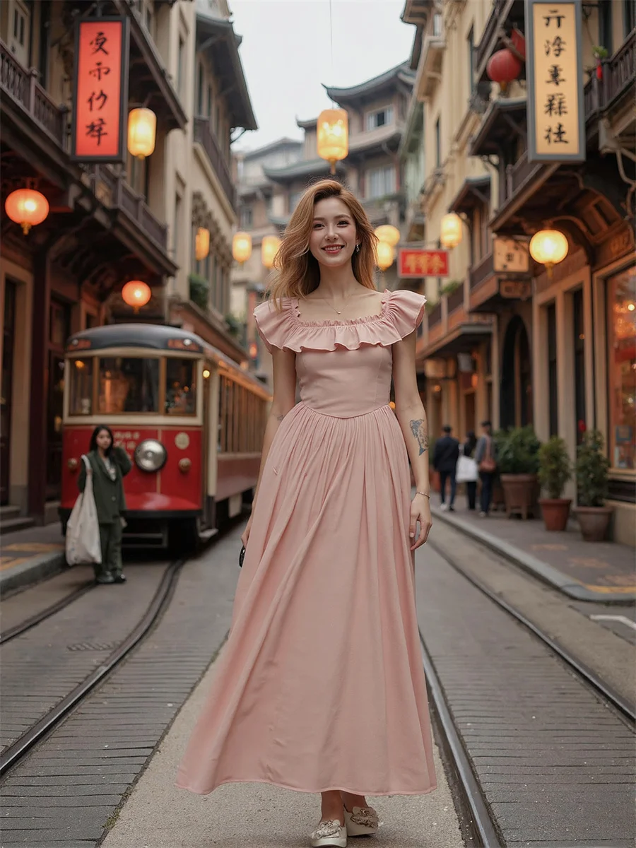 Robes de jour décontractées pour femmes, Style Preppy, col en v, coupe basse, décolleté en cœur, Sexy, chaude, épicée, automne