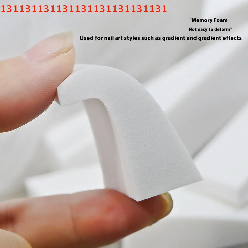 DIY Gradient Malerei Gel Maniküre Werkzeug Make-Up Erröten Wisch Schwamm 20/50Pcs Weiß Dreieck Weichen Schwamm Nagel Pinsel