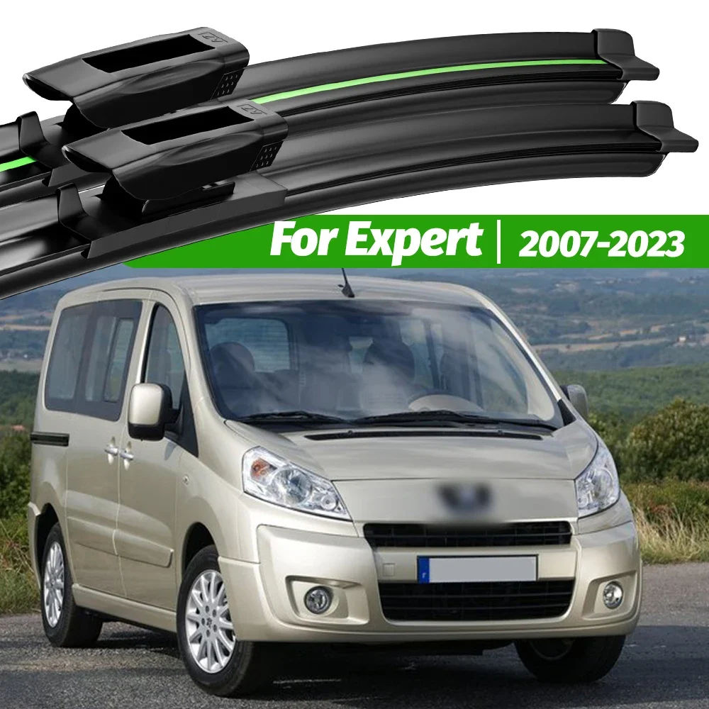 

For Peugeot Expert 2007-2023 2pcs Front Windshield Wiper Blades 2008 2010 2015 2016 2018 2021 Windscreen Window Accessories