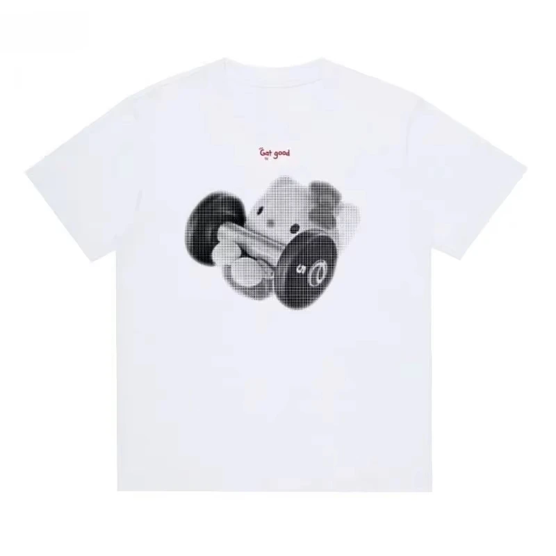 2026 New Iron Kitty Men's and Women's Short-Sleeved New Style American Heavyweight Cotton T-Shirt High S