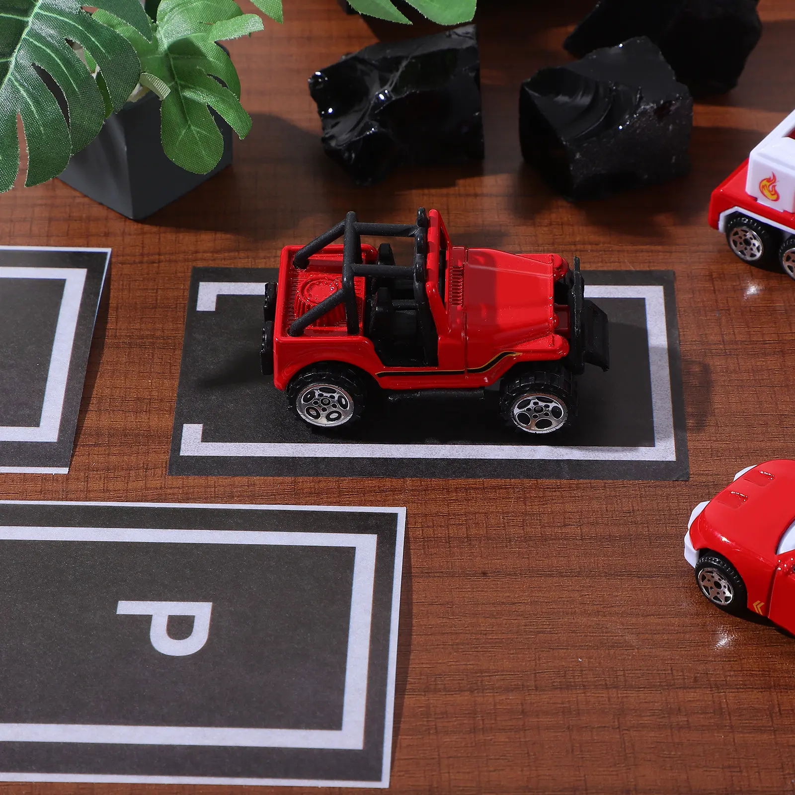 10Pcs Car Stickers for Room Wall Decals Interactive Playful Race Track Theme Removable Vinyl Bedroom Decor