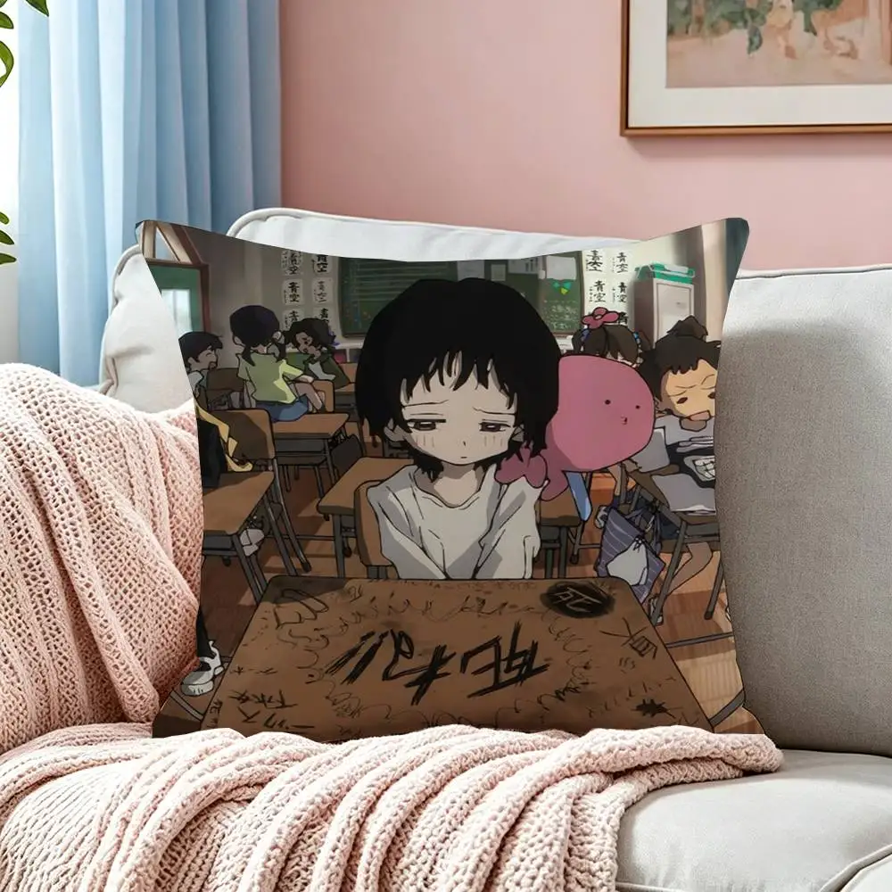 Anime T-Takopii no Genzai  Square Double-Sided printed Pillow Case Bedroom Bedside Pillow Sofa Cushion Cover
