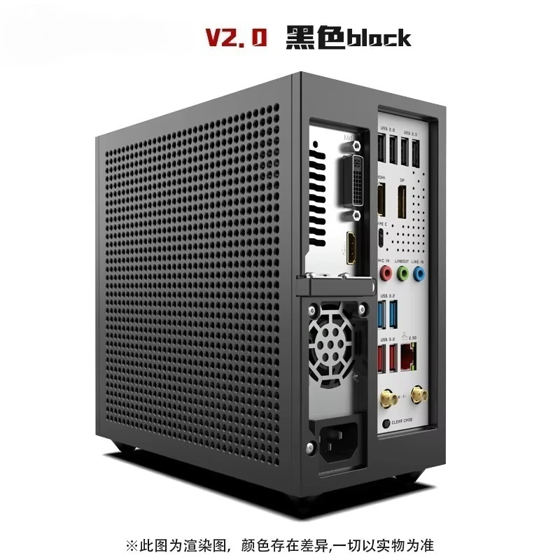 Mini 3.66L PC Chassis Dual‑Slot Half‑Height GPU Support For BKB ITX Motherboard Compact Desktop Computer Case