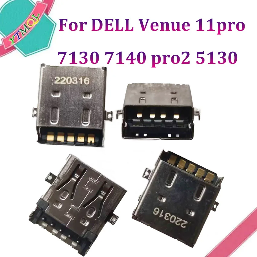1Pcs USB 3.0 Jack Connector Fit For DELL Venue 11pro 7130 7140 pro2 5130 USB Charger Socket