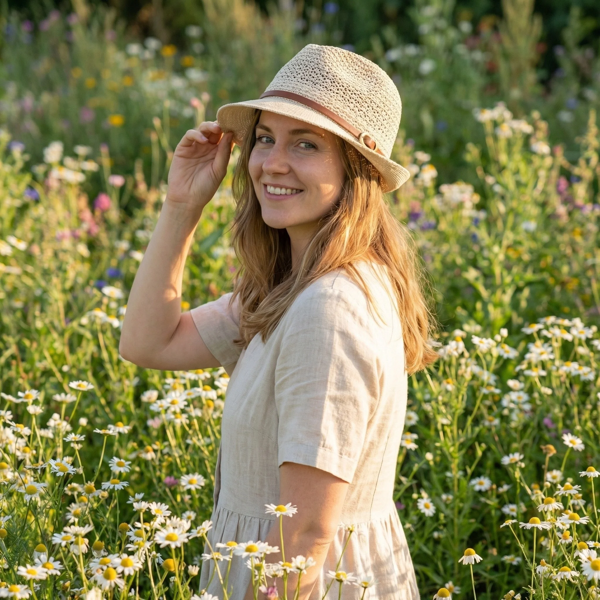 Elegant Lady's Belt-Embroidered Straw Hat - Summer Fashion Accessory | Knitted Structure | Multi-Functional Daily Wear Accessory