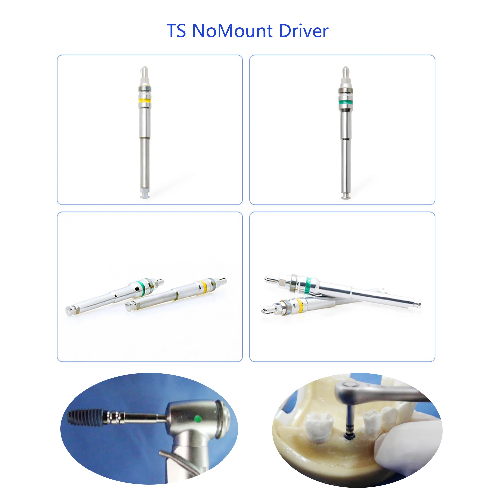 Dental TS NoMount Driver Mini and Regular Driver Implant Locator Handpiece Engine Used Implant Driver for Ost Taper Kit Use