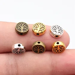 WYSIWYG 20pcs 9x9x3mm 3 Colors Tree of Life Spacer Beads for Jewelry Making Bracelet DIY Accessories Craft