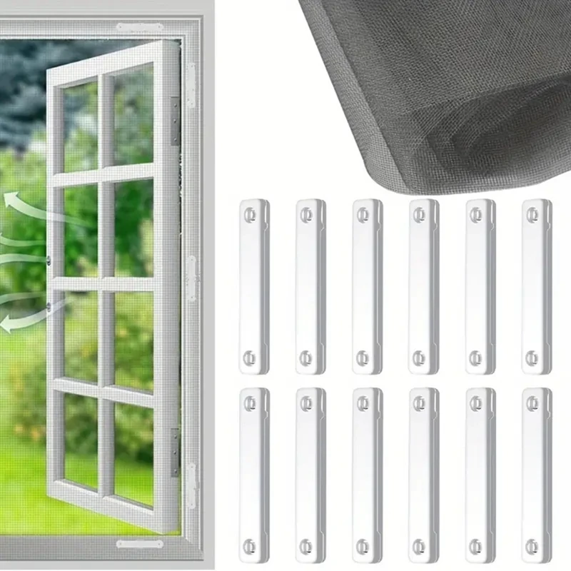 20Pcs Nail Free Magnet Window Screen Clip Insect Protection Window Screens Buckle Household Screen Window Accessories