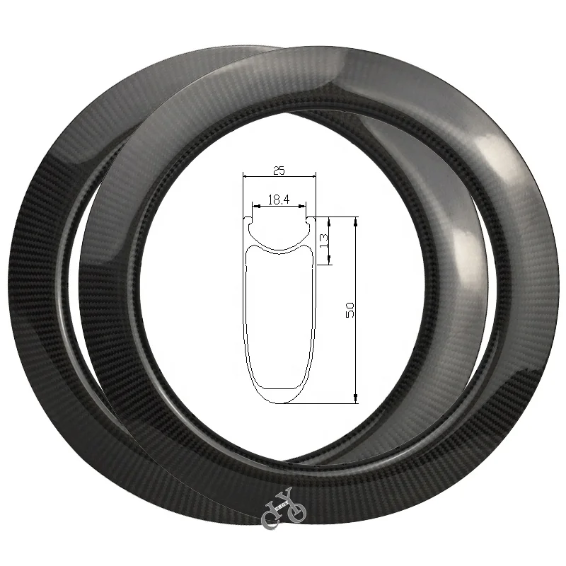20 Inch Carbon Bsd 406 Bicycle Wheels 50mm Depth 3k Twill Weave Foldable Bicycle 20
