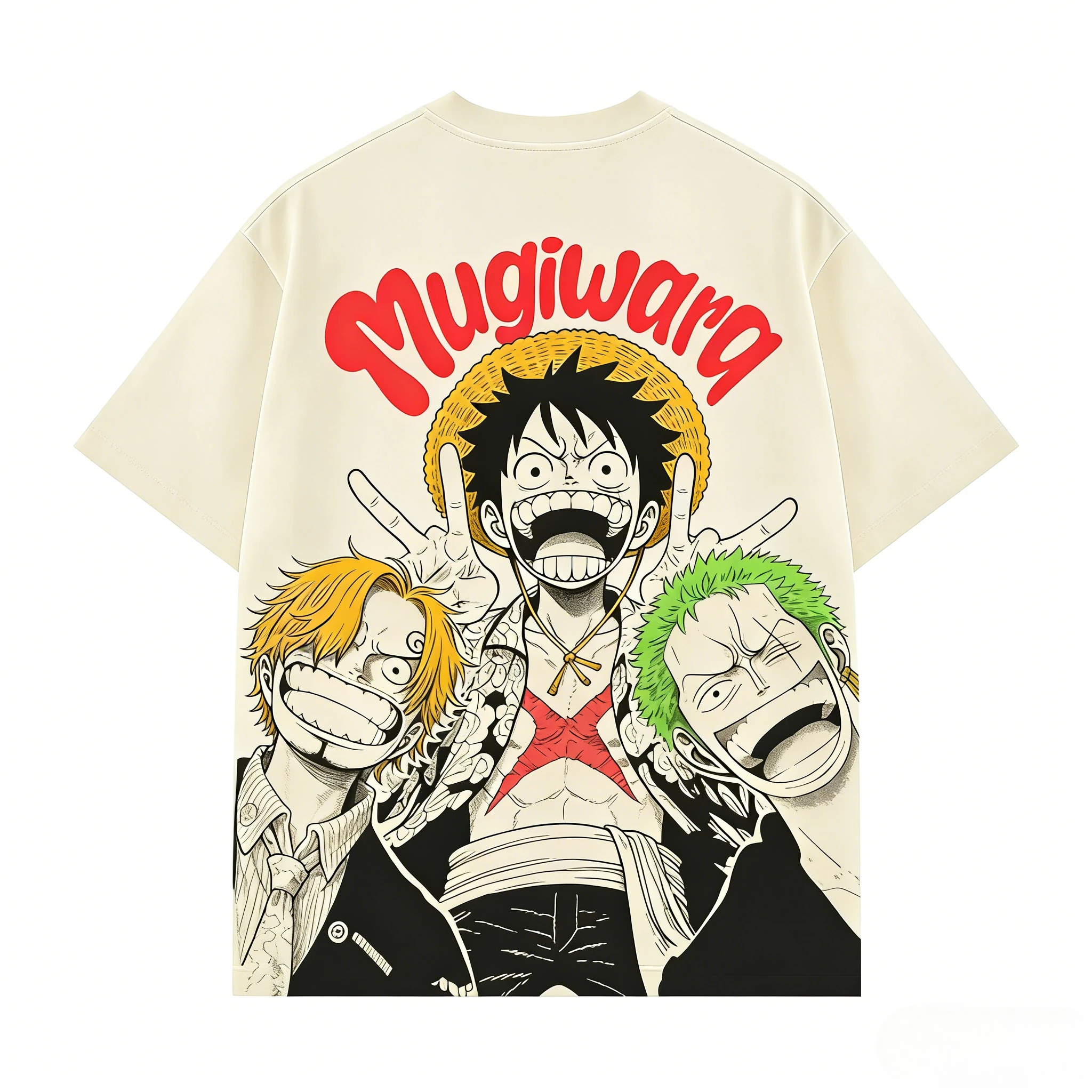 One Piece Men's T-shirt Monkey D. Luffy Roronoa Zoro Sanji Anime Tee 2026 Summer New Men's Clothing Short Sleeves T Shirt