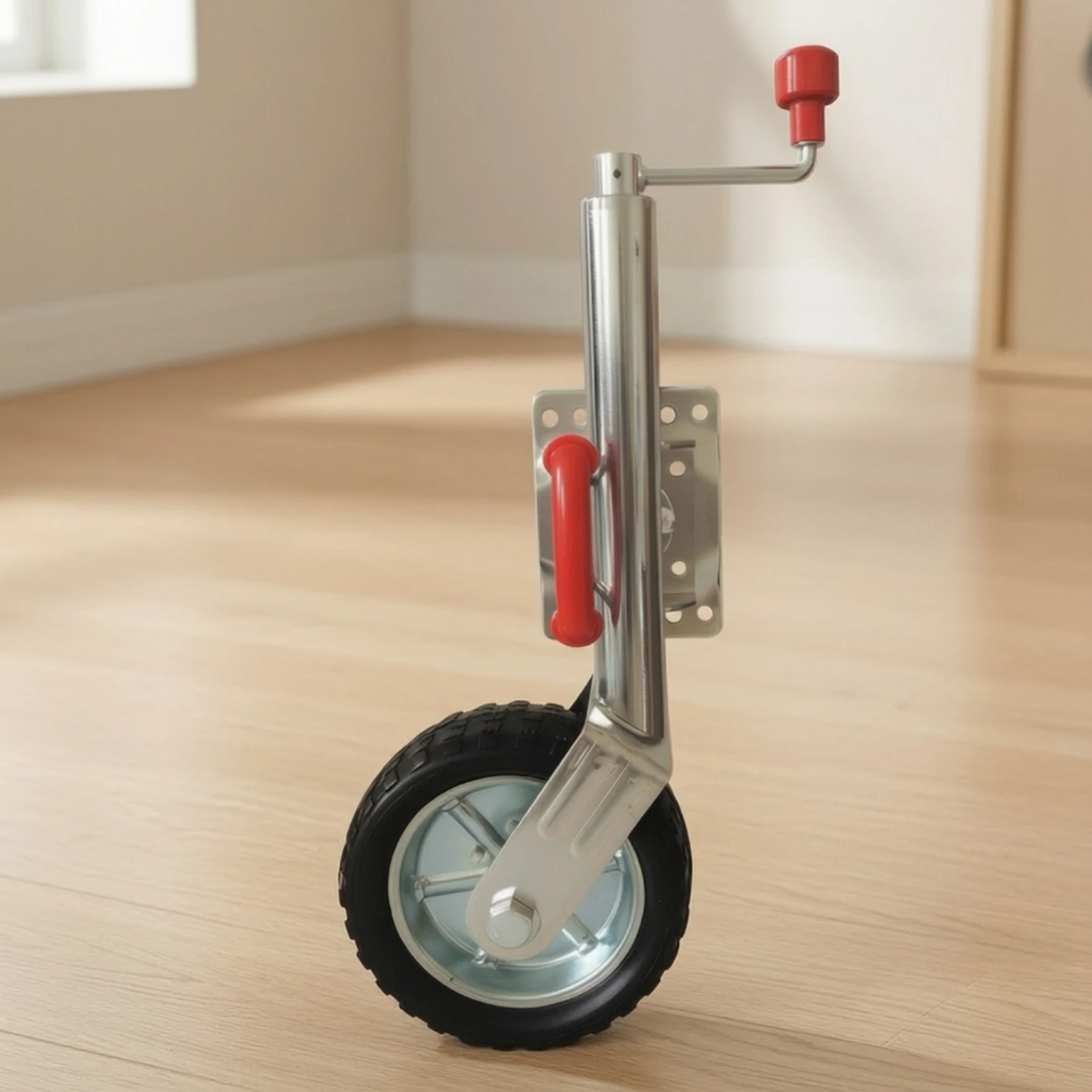 Trailer Stabilizer Wheel Galvanized Stabilizer Wheel with Swivel Bracket Trailer Jack with Swivel Mechanism Rustproof Hardware