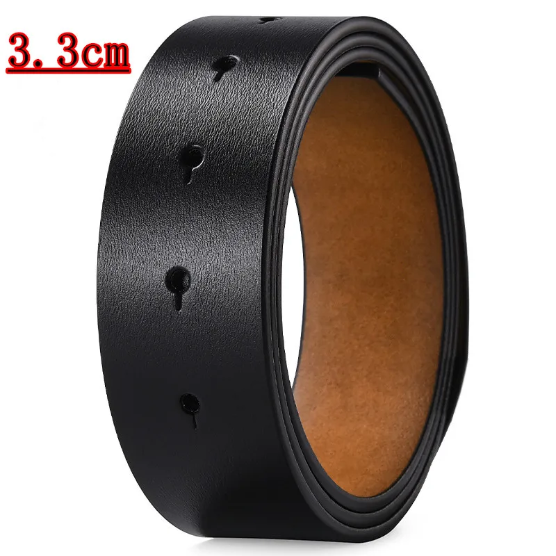 عالية الجودة حزام جلد الرجال التلقائي مشبك حزام دون مشبك حزام جلد الموضة للرجال لا مشبك 3.3 سنتيمتر 3.5 سنتيمتر 3.8 سنتيمتر #4
