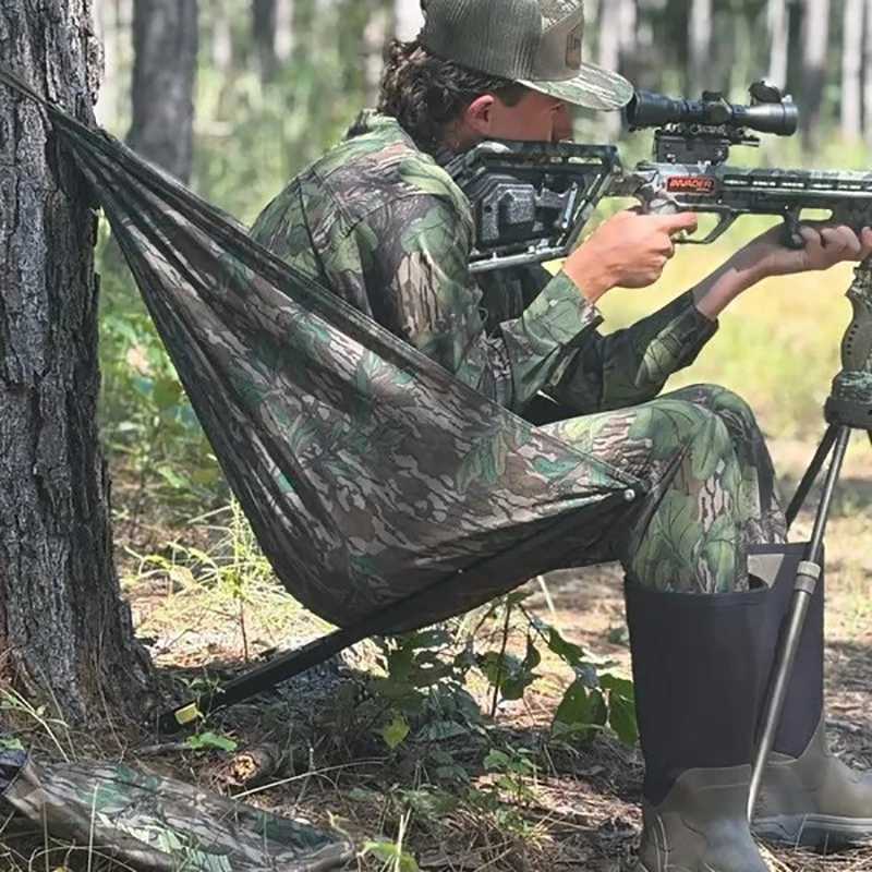 Camouflage Camping Stuhl Jagd Hängematte Sitz Jagd Hängematte Stuhl Tragbare Und Leichte Camping Hocker Auf Baum – Detail 7
