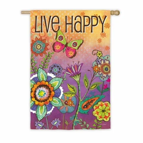 Live Happy 13S2847 Evergreen SUEDE HOUSE Flag 28