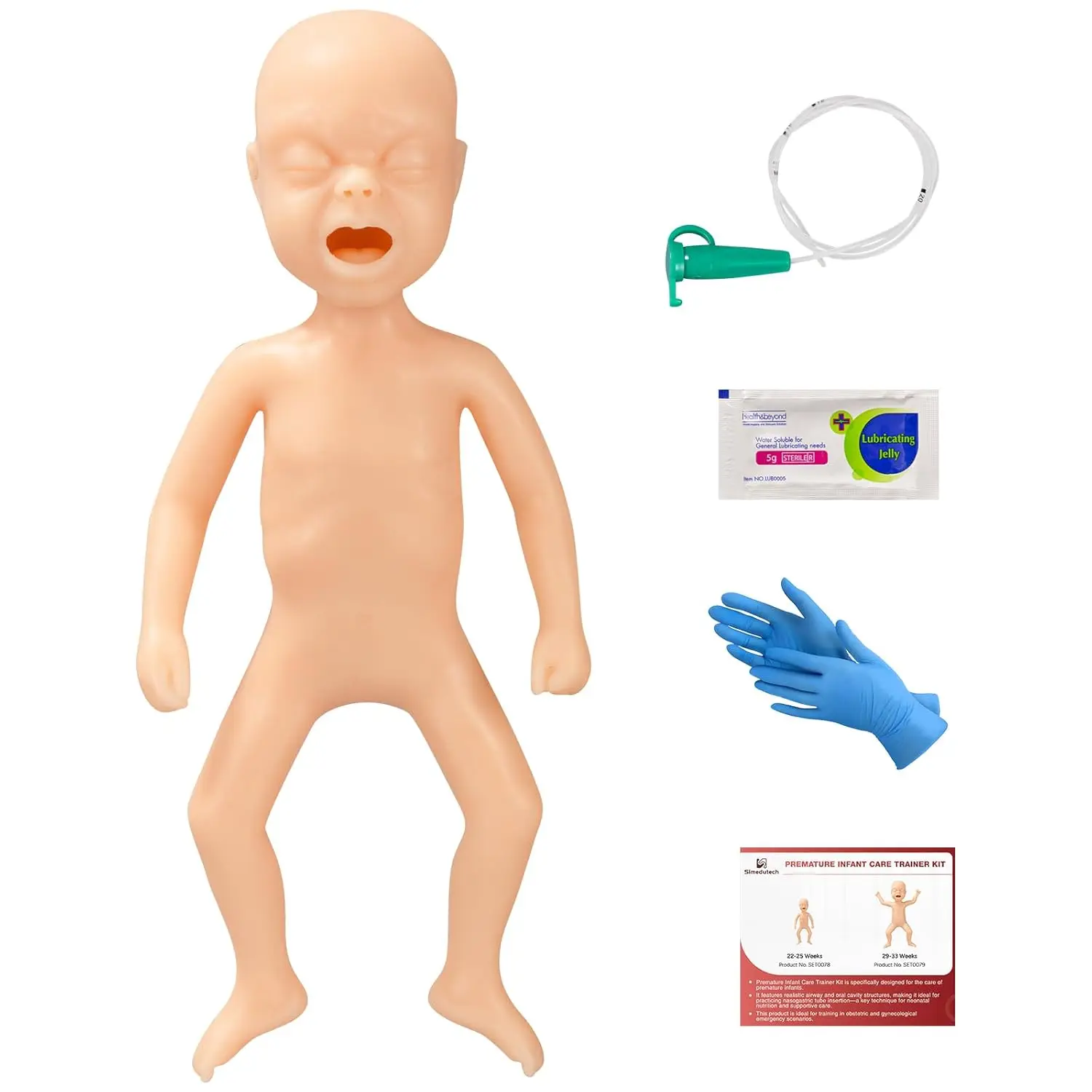 22-25 Weeks Premature Infant Model Premature Infant Care Train Nasogastric (NG) Tube Insertion Practice for Medical Education