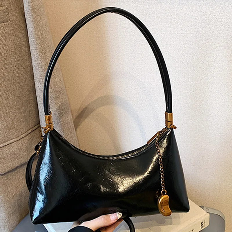 

Эстетическая сумка через плечо на осень 202, модная женская сумка для пригородных поездок, шикарная сумка «день-ночь», минималистичная сумка через плечо, текстурированная