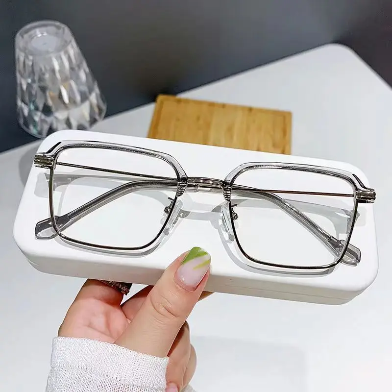 Vintage Unisex Square Computer Glasses Blue Light Blocking Eye Protection Optical Spectacle Eyeglasses Business Men‘s  Glasses