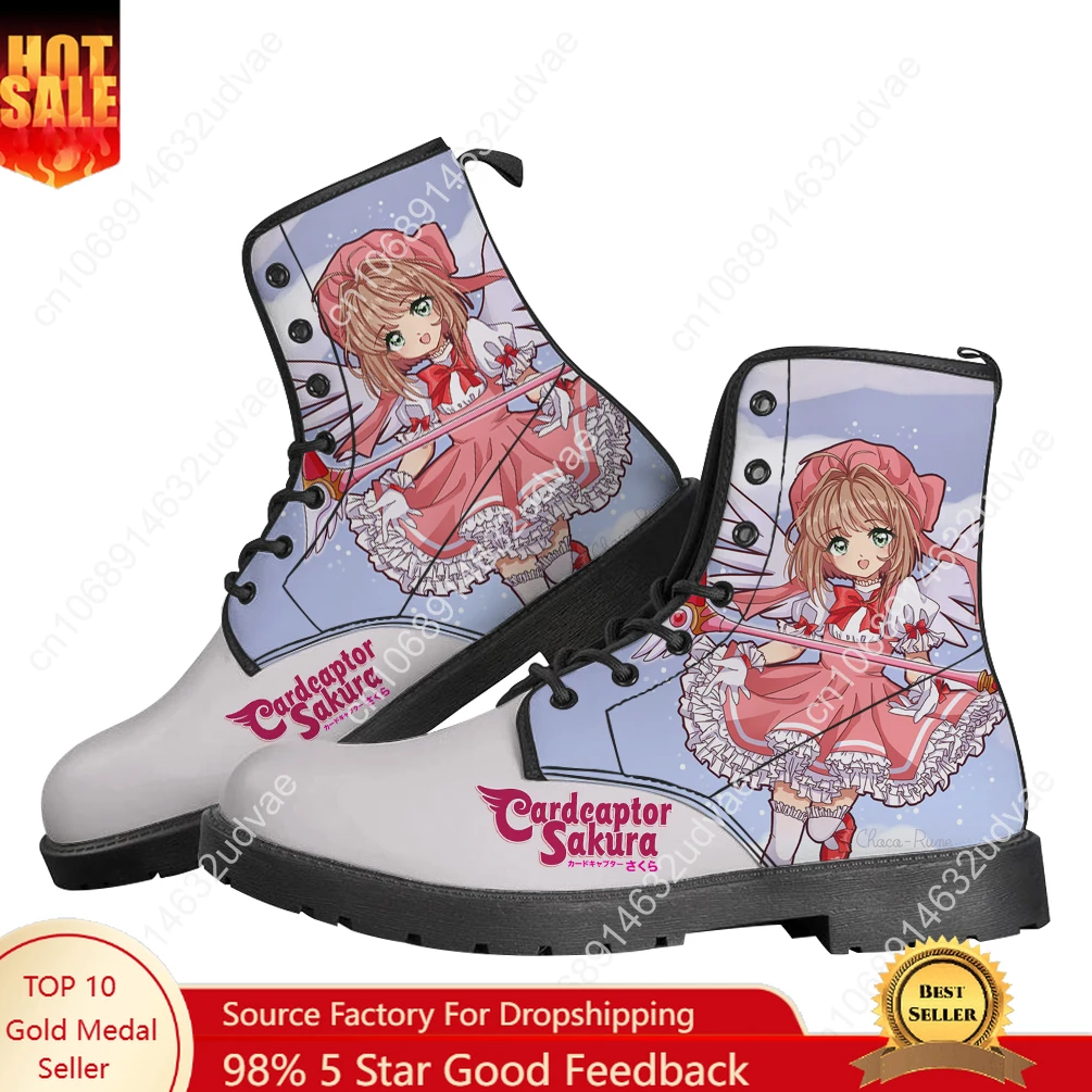 

Cardcaptor Sakura Boots Mens Womens Teenager Shoes Casual Boot Hot Movie Outdoor Light High Quality Couple Customize Shoe