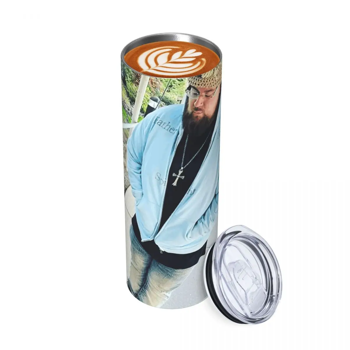 

Joeyy Singer Vocalist Музыкальный рэпер Стакан из нержавеющей стали Кружки с вакуумной изоляцией Термохолодные чашки Соломинки с крышкой 20 унций