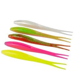 3Pcs/lot  TPR Soft Bait 17cm 16g Forked Tail Floating Artificial Silicone Softbait Soft Fishing Lure Pike Perch Bass Pesca