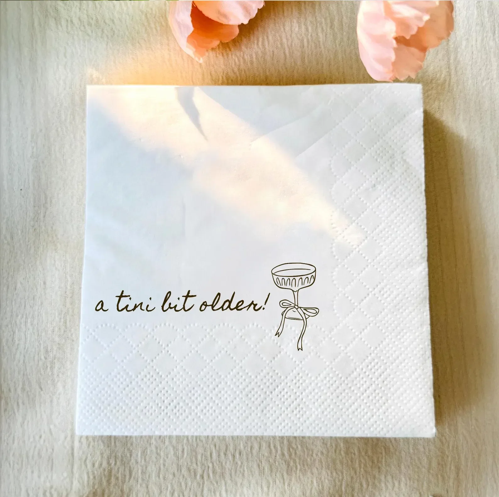 

Personalized Paper Napkins for Wedding Custom Napkins of Name&Date Elegant Birthday Disposable Napkins for Baby Shower Decor