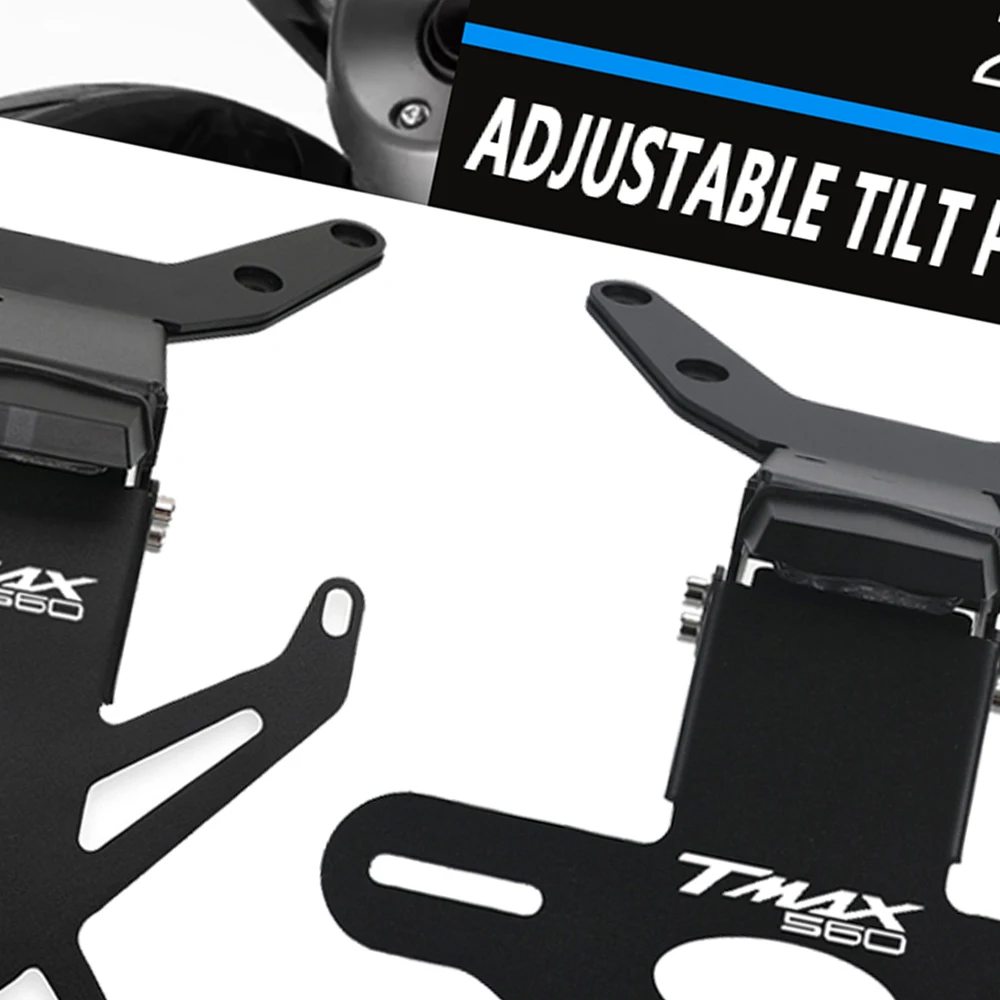 

For Yamaha TMAX Tech MAX 2025 2026 2027 Adjustable License Plate Holder Bracket Rear Tail Tidy Fender Eliminator Kit Motorcycle