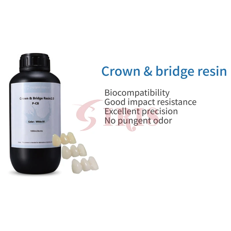 

1kg Purple Dance Dental Resin for 405nm and 385nm 3D Printer Dental Material Indirect Bonding Tray/Night Guards/Guide Resin