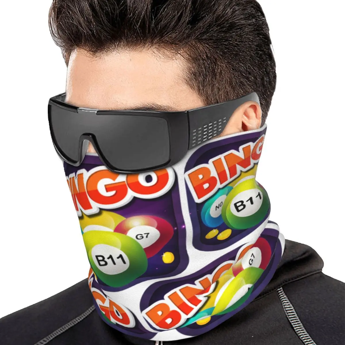 Game Bingo Queen Player Bandana Neck Gaiter Printed Mask Scarf Running Headband For Men Women Adult Winter
