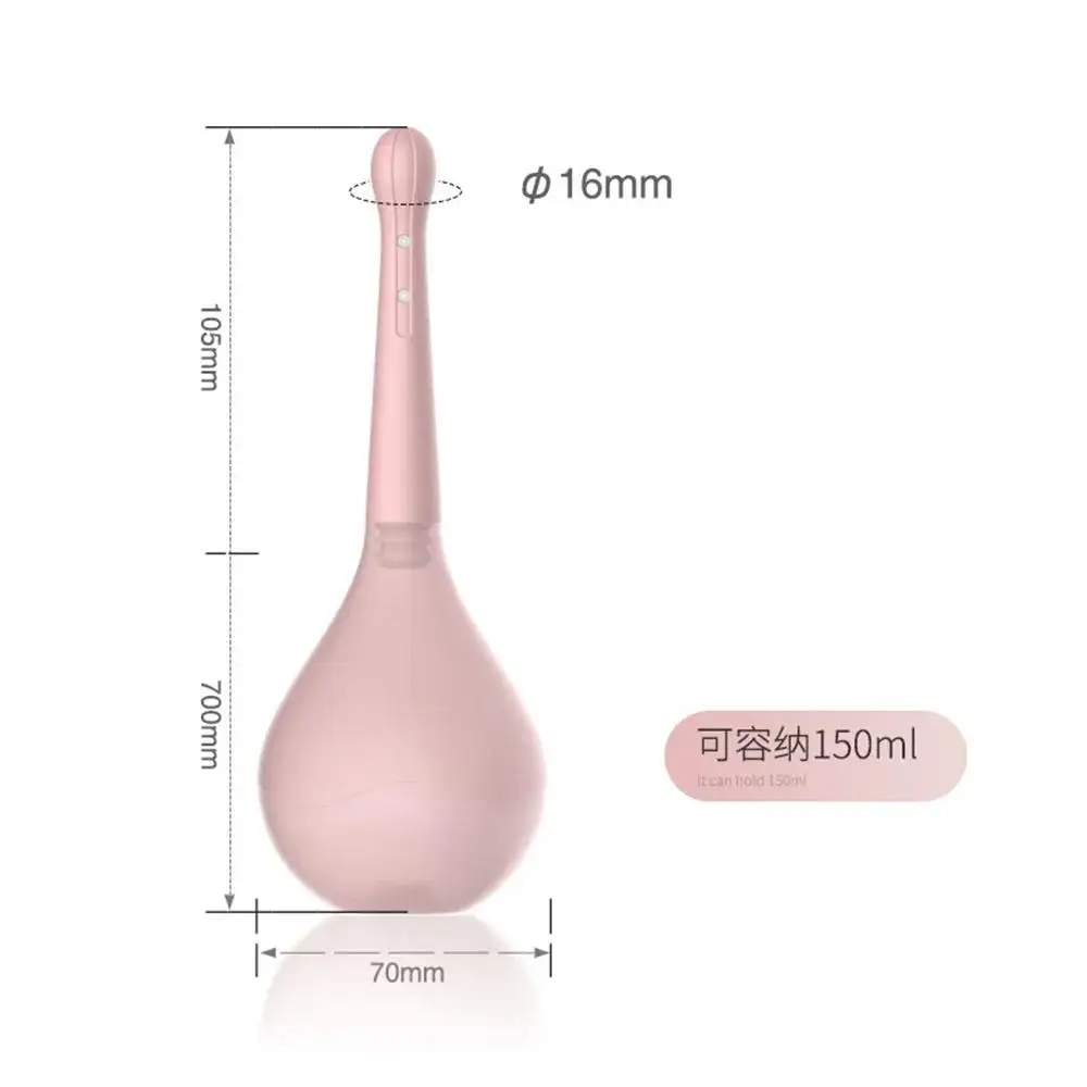 Medical Bidet Cleaner 5 Holes Nozzle Plug Rectal Enemator Enema Syringe Stream Douche Enema Colon System Cleaner Bottle for Anus