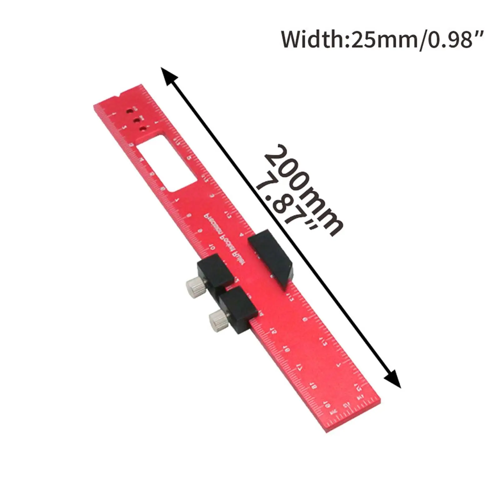 Прецизионная писчая линейка — компактный измеритель из алюминиевого сплава для деревообработки и проектов «сделай сам»