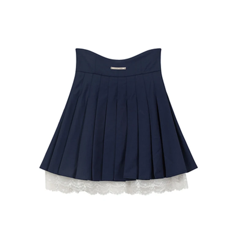 Korean Uniform Hot Girl Short-sleeved Suit Female Summer 2024 New College Style Navy Collar Top JK Pleated Skirt Two-piece Sets