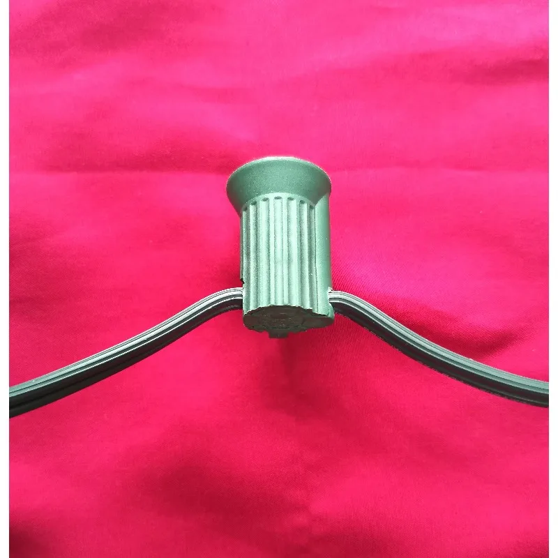 Corda de luzes de Natal com diodo emissor de luz de passo de 12 polegadas para decorações de feriados