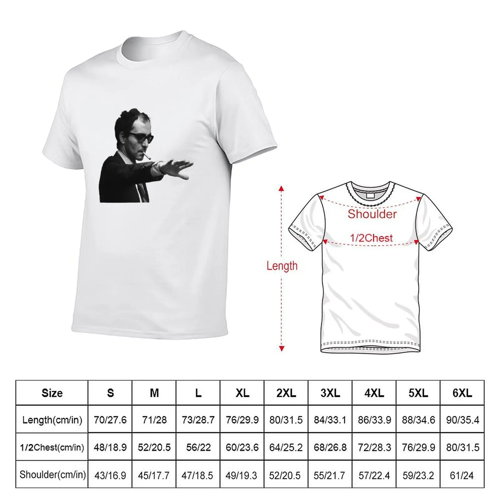 Godard Inspired Graphic Design T-Shirt t shirts for man graphic tees t shirt man luxury T-shirt