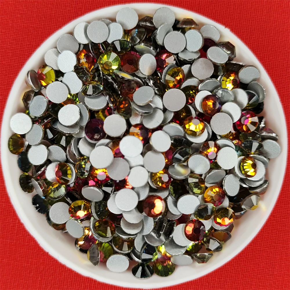 Siam Volcano Non HotFix Rhinestones Glass 3D Rhinestone For Nail Art Design Gems Nail Decorations Crystal Strass AB Stones