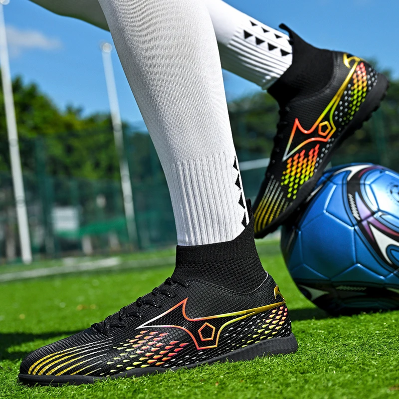 New Men Soccer Shoes Professional Society Turf Training High-quality Football Field Boots Non-Slip Indoor Children Football Shoe