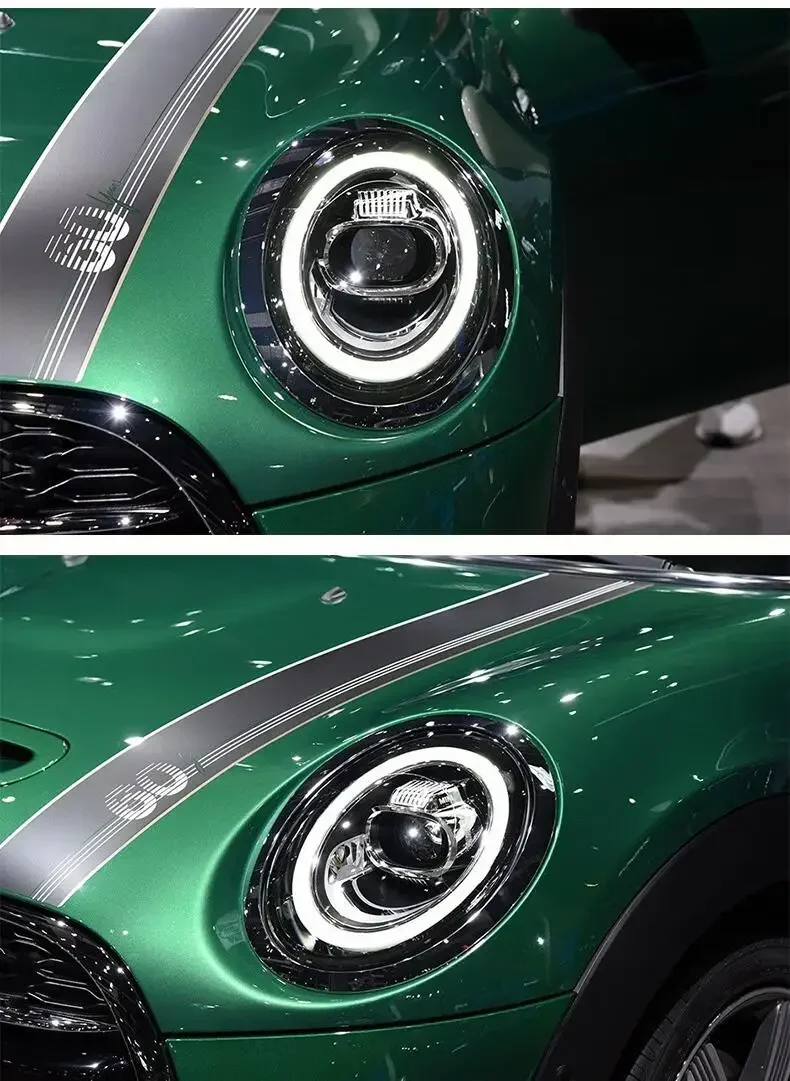 Pair of Car Headlight assembly For BMW MINI F56 2014-19 DRL daytime running light turn signal head lamp
