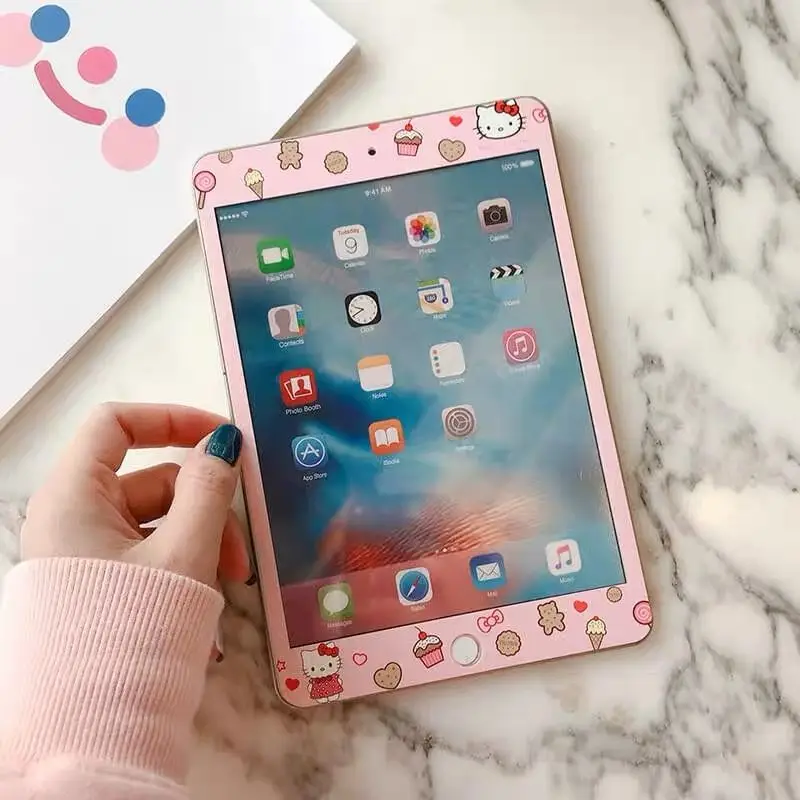 Folia hartowana Kawaii Hello Kitty Ipad odpowiednia dla Apple Ipad 9.7In Mini4/5 Cartoon wysoka wartość nominalna folia hartowana na cały ekran