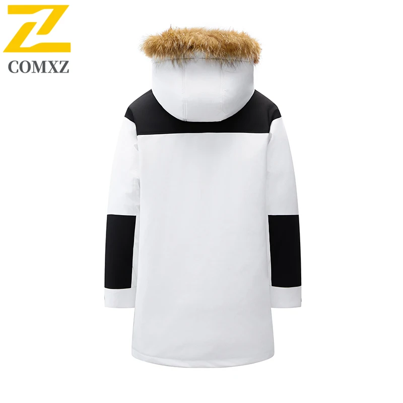 COMXZ Winter Puffer Coat New 90 Percent Duck Down Hard Shell Ski Windproof Down Coat Hiking Cold Protection Thicken New Garment