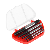ABNC-5 Pieces of Broken Screw Extractor Bit Set Carbon Steel Double-Sided Screw Pulling Center Bit Hardware Tools