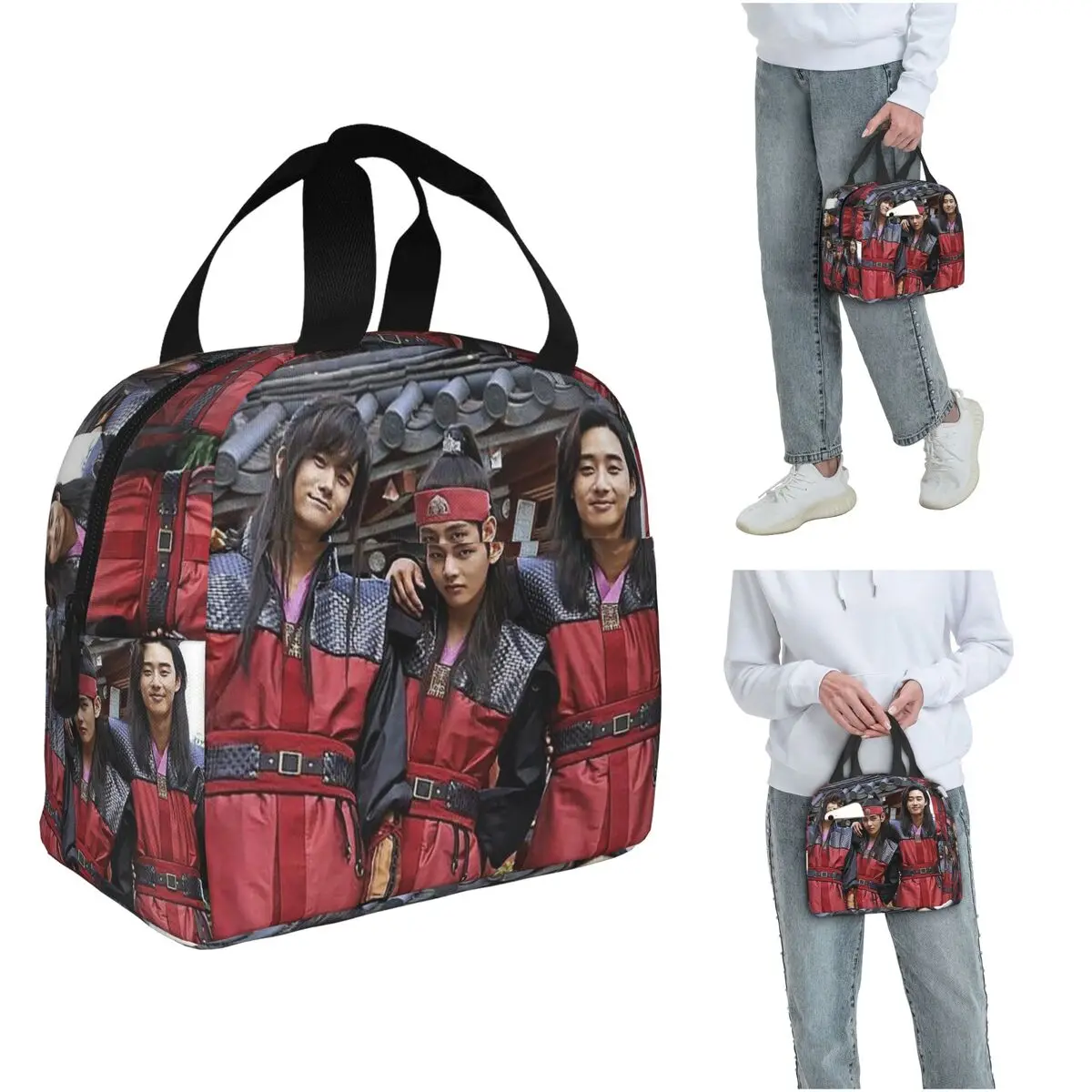 

Cast Of Hwarang TV Insulated Lunch Bag for Women Children Portable Food Boxes Thermal Lunch Box Tote