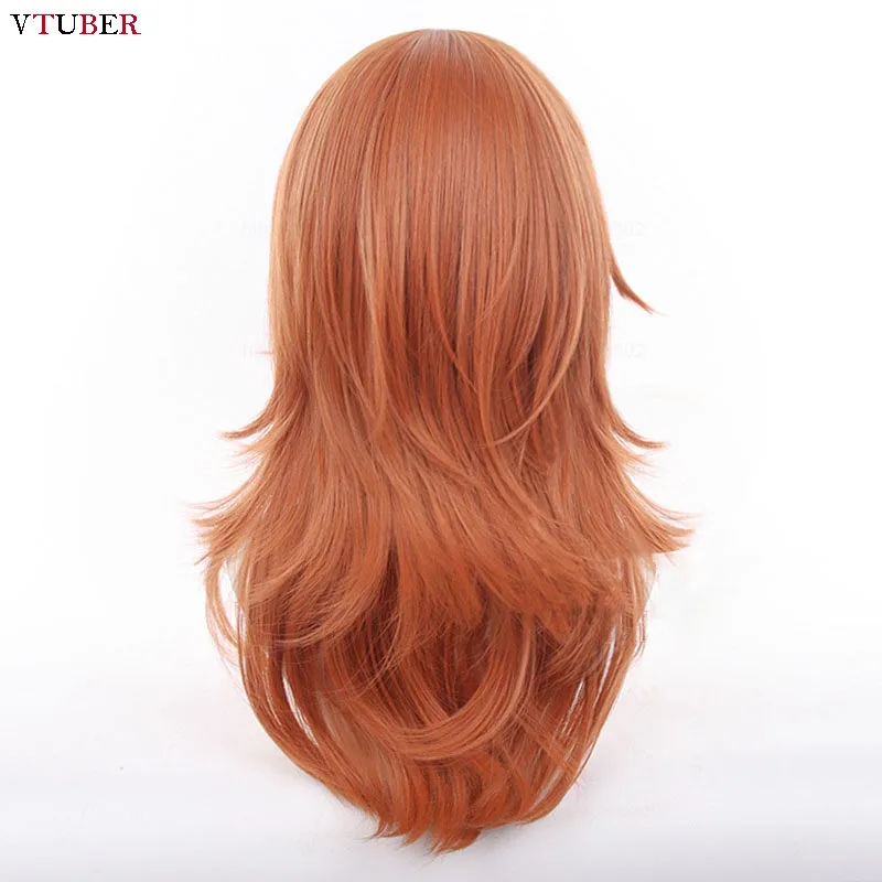 Angel Devil Cosplay Pruik Kettingzaag Man Pruiken Engel Duivel Cosplay 60Cm Oranje Bruin Hittebestendig Synthetisch Haar Anime Pruiken Wigcap