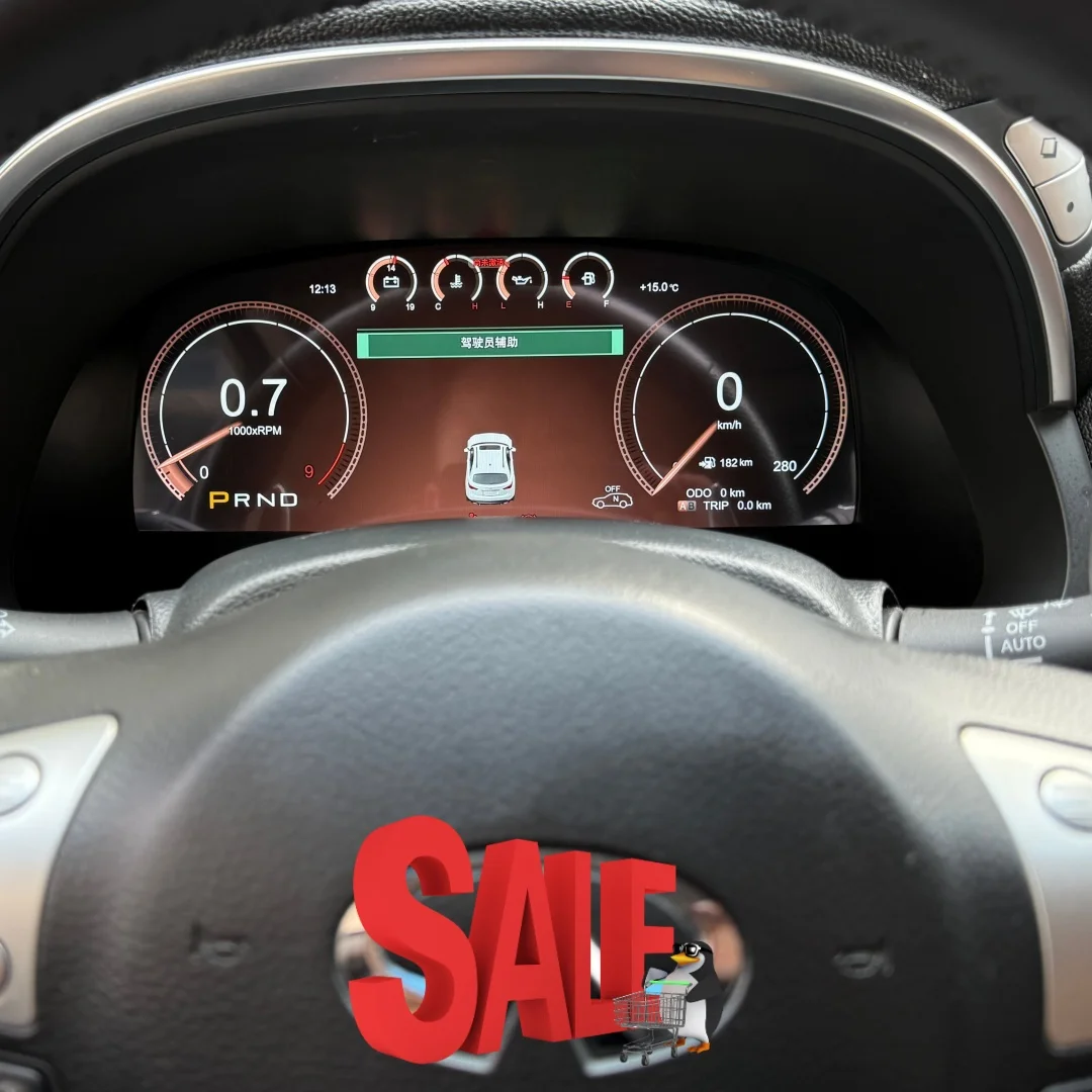 LCD لينكس متر لإنفينيتي Q70 QX70 FX35 FX25 2013 2014 - 2015 2016 2017 سيارة الوسائط المتعددة أداة لوحة القيادة عرض رئيس وحدة #4