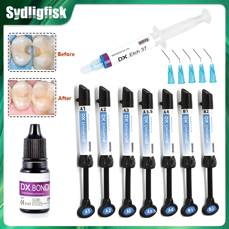 

Light-Curing Dental Resin Adhesive Universal Aesthetic Composite Resins/Bonding Adhesives/Acid Etch Gel Light Curable Composite