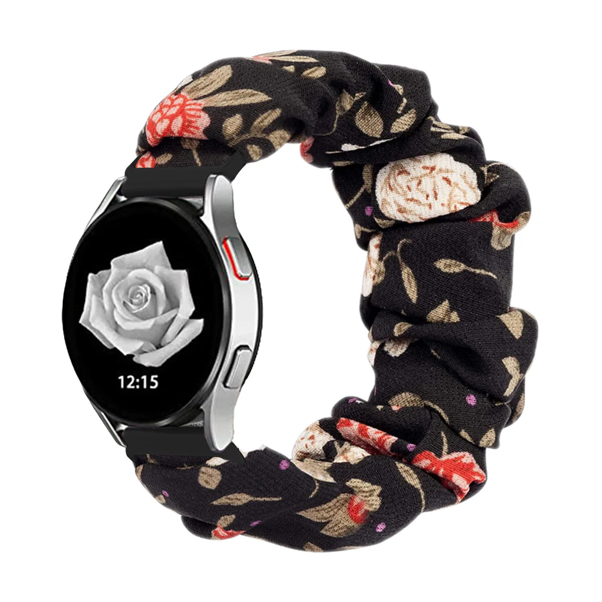 20mm Scrunchies Strap for Samsung Galaxy Watch 7/6/5/4/Classic/Active 2 Nylon Loop Bracelet for Huawei Watch GT4 3 Pro Band